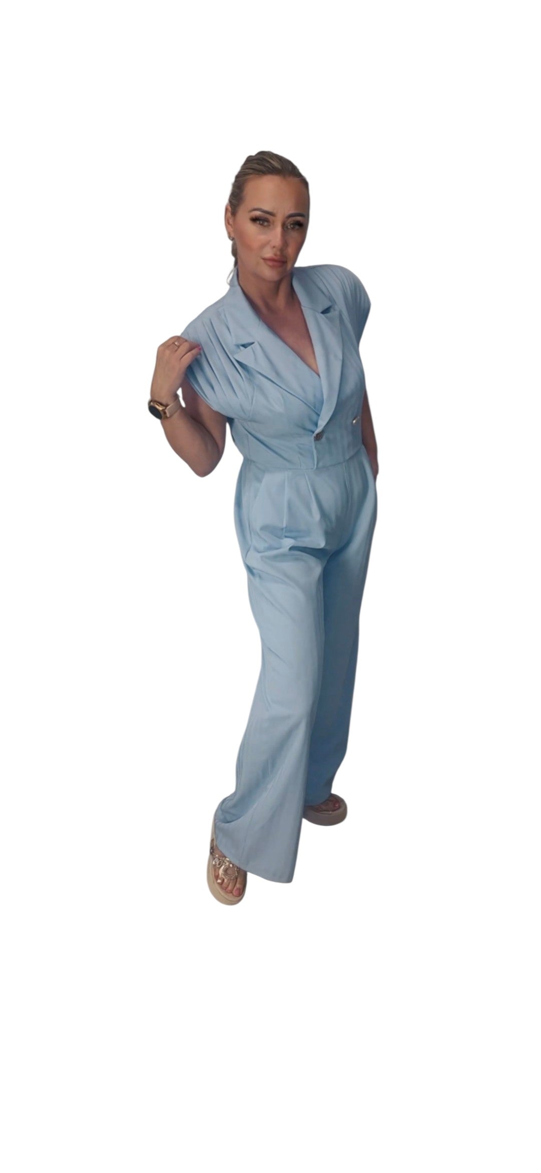 Elegante Jumper in Farbe Blau