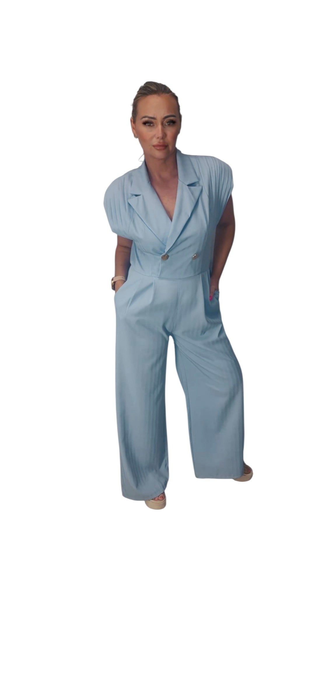 Elegante Jumper in Farbe Blau
