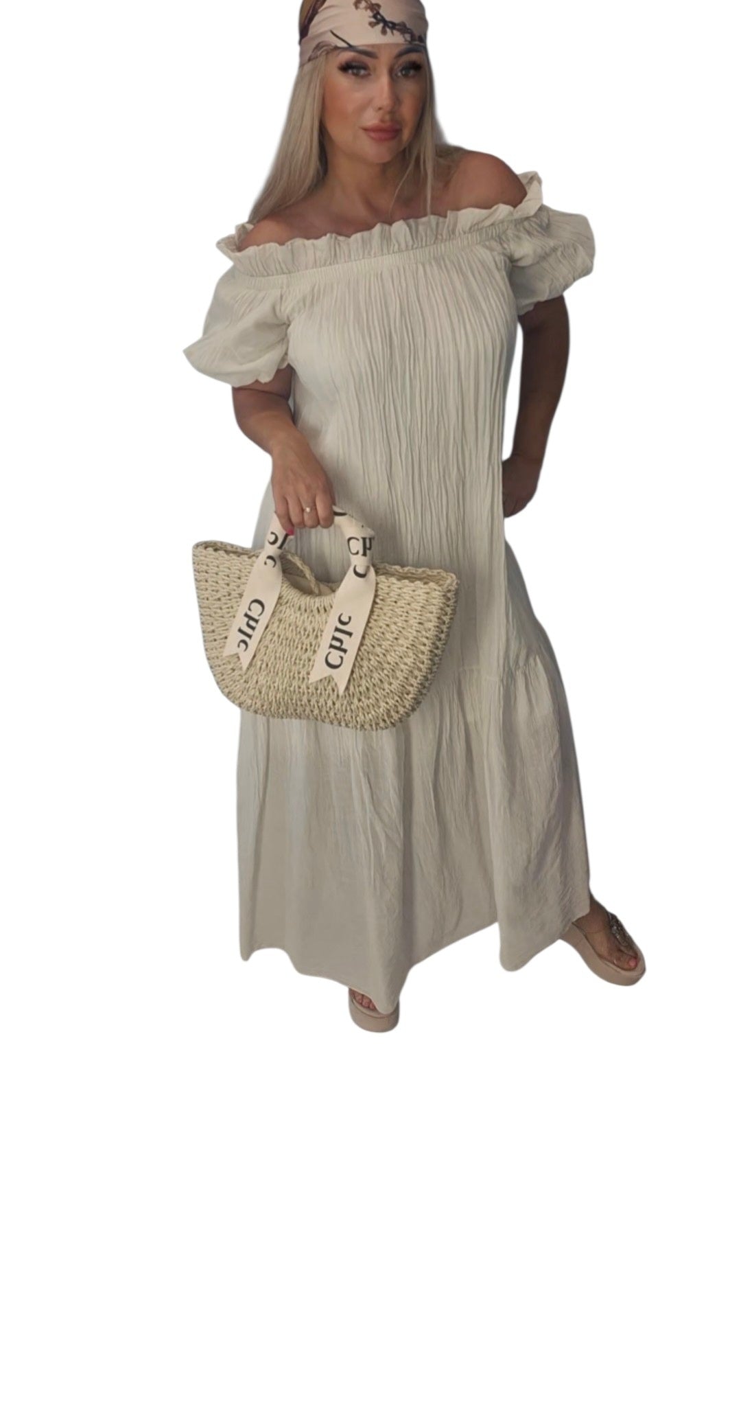 Schulterfreies Kleid
