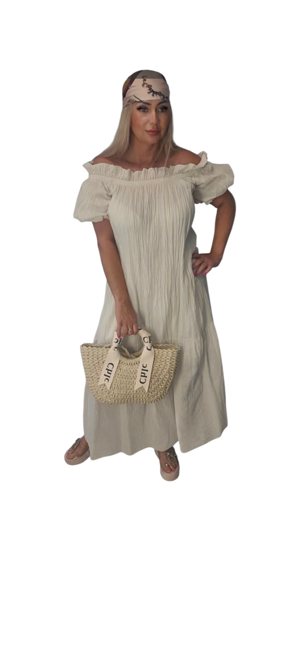 Schulterfreies Kleid