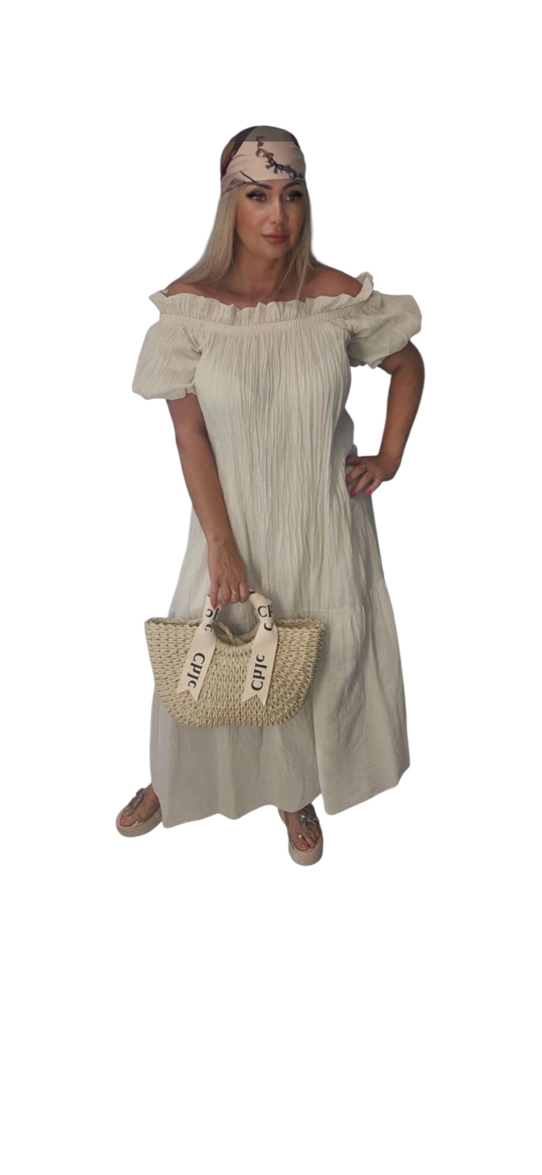 Schulterfreies Kleid
