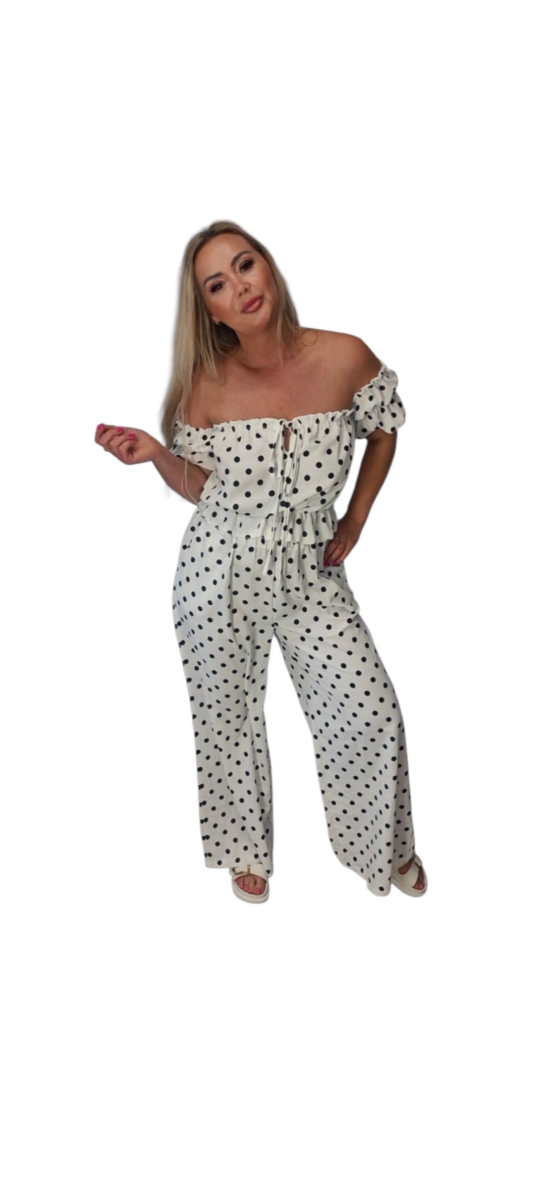 Damen Set Weiß-Schwarz